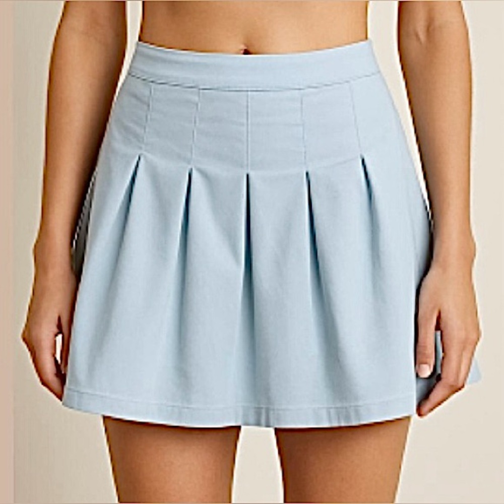 American Eagle Light Blue SZ 4 Y2K School Girl Preppy Academia Skater Mini Skirt